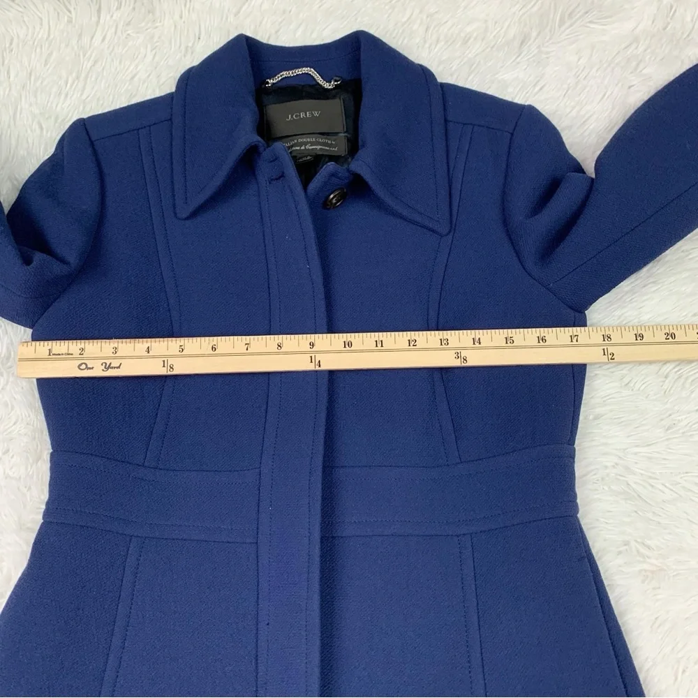 J Crew Classic lady day coat in Italian double-cloth wool with Thinsulate - Picture 3 of 11